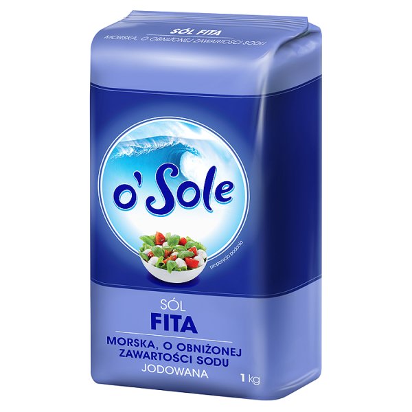 o'Sole Sól Fita morska o obniżonej zawartości sodu jodowana 1 kg