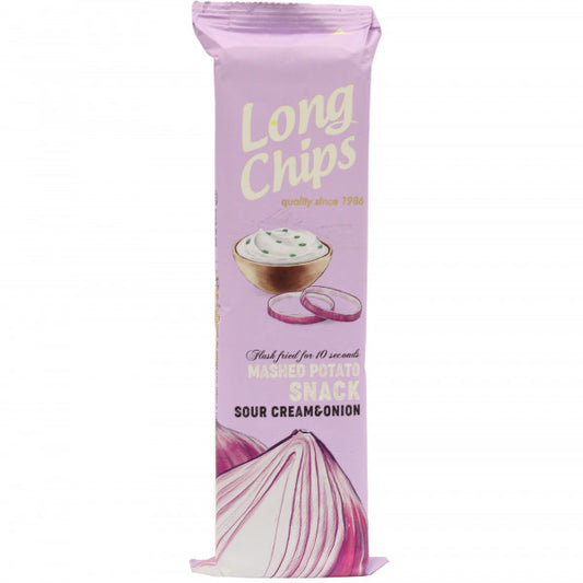 Chipsy Long Chips ziemniaczane śmietana & cebulka